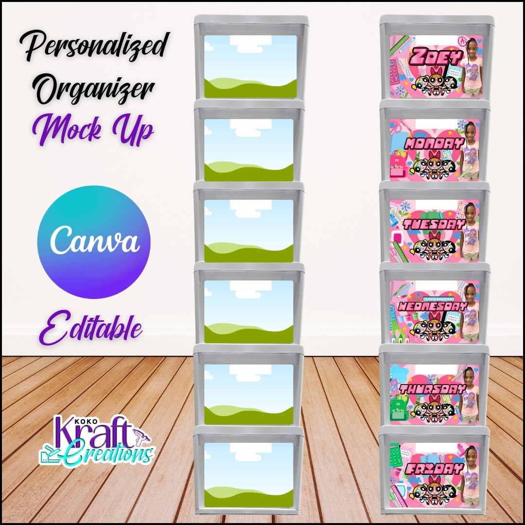 Personalized Organizer Mock Up